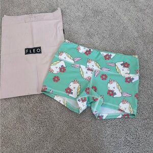 Fleo/DNDL Pastel Unicorn and Donut Shorts